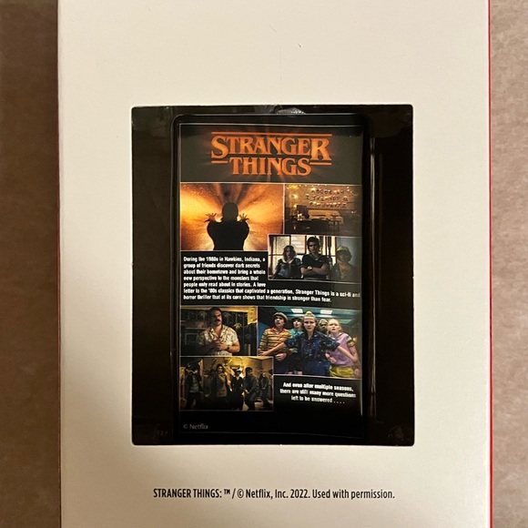 Hallmark Stranger Things VHS Christmas Ornament New in Box - Picture 3 of 8